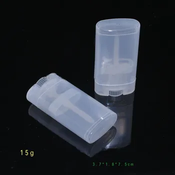 500pcs/daug 15g plastiko Dezodorantas vamzdžiai ,PASIDARYK pats 15g plastiko lūpų vamzdelį ,15 g tuščia lūpų balzamas butelis