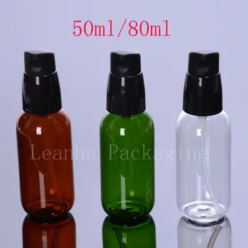 50ml 80ml spalvos odos priežiūros kremas kremas siurblys konteineriai Kosmetikos emulsijos pakuotė buteliukas su balionėlis kelionės dydis buteliai