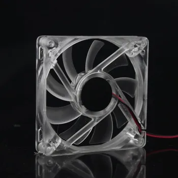 5pcs Transparent Computer Case Cooling Fan 4Pin 8015 80x80x15MM 80MM 8cm 12V Mini