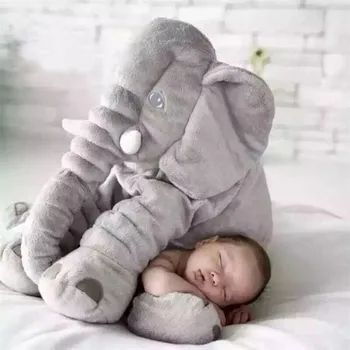 60cm Baby Dramblys Pliušinis Žaislas Dramblių Baby Pagalvę Už Vaikų Lovelę Sulankstomas Vaikams, Lėlės Sėdynės Pagalvėlės