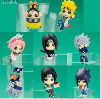 8pcs/set Naruto Uchiha Itachi Sasuke Anime Veiksmų Skaičius, PVC Kolekcijos Modelis žaislai brinquedos kalėdų dovana nemokamas pristatymas