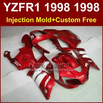 A4R ABS plastiko purvasargiai komplektas YAMAHA YZF R1 YZF1000 98 99 R1 EXUP raudonas motociklas purvasargiai YZF R1 1998 1999 RG6
