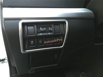 ABS Plastiko Matt Konsolės prietaisų skydelio galvos šviesos jungiklio mygtuką Padengti apdaila 1pcs už Subaru Impreza 2016