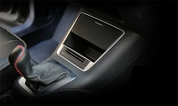Automobilio Lipdukas Stilius Apima Konsolė Saugojimo Dėžutės Rėmas Padengti Apdailos VW Tiguan 2010 2011 2012 2013 Priedai