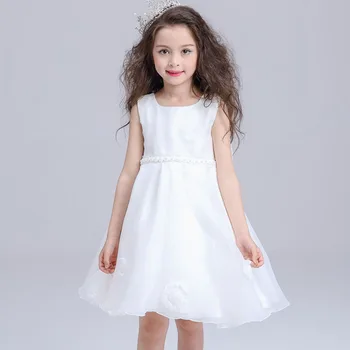 Baby Girl Princesė Dress 2-9 Metų Vaikams Be Rankovių Peteliškę Suknelės, Vestuvių Inscenizacija 2017 Princesė Šalies Vaikų Mados Drabužiai