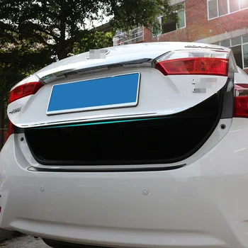 Bagažinės Galinių Durelių Apačioje Dangtelį Liejimo Apdaila Nerūdijančio Plieno atgal durų apdaila Toyota corolla m. m. 2016 m.