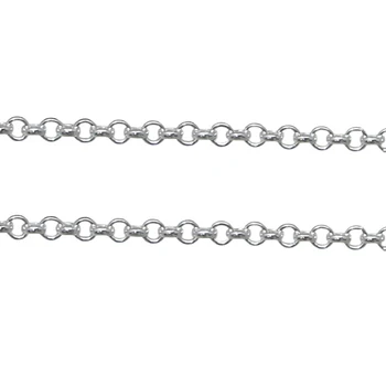 Beadsnice 925 sterlingas sidabro tuščiaviduriai rolo grandinės urmu grandinės, kad saldus grandinės karoliai jai ID36388
