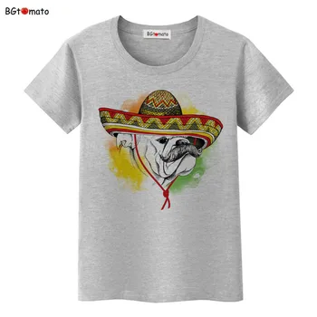 BGtomato Mielas šuo, juokingi marškinėliai Originalus Naują drabužių 3D animaciją atsitiktinis marškinėliai moterims topai tees pigiai parduoti