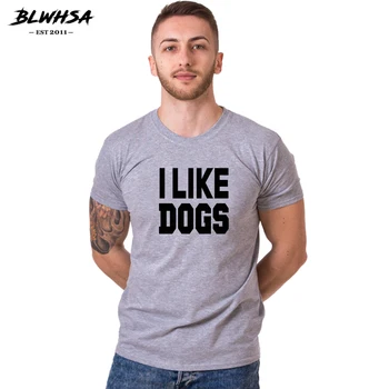 BLWHSA man Patinka Šunys, Print T Shirt Vyrų Mados Atsitiktinis Medvilnės Mielas Gyvūnų, T-marškinėliai, Viršuje Šunys Marškinėliai Šuniukai Mielas Vaikinas Dovana