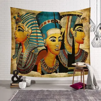 CAMMITEVER Religinių Egipto Faraonų Žmonių Gobelenas Eqypt Karalienė Sienos Menas Sienos Kabo Lovatiesė Paslaptingas Namų Dekoro