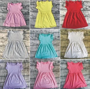 Candy spalva spalvotų neprivaloma merginos plazdėjimas pynimas berankovis suknelė orui atvėsti comfertable apvalios kaklo dizainas