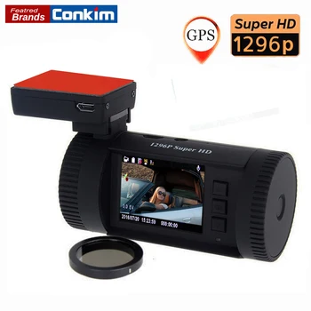 Conkim Mini 0826(0806 Plius) Automobilių Brūkšnys Kamera, DVR Ambarella A7LA50 Super HD1296P Automobilių DVR GPS Brūkšnys Cam Auto Video Recorder+CPL