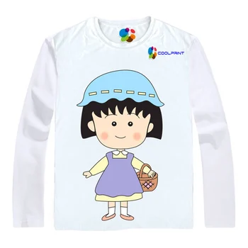 Coolprint Anime Marškinėliai Chibi Maruko-chan Marškinėliai Vyrai Moterų ir Jaunimo Momoko Sakura Cosplay Sakura Kostiumas Japonijos Kawaii