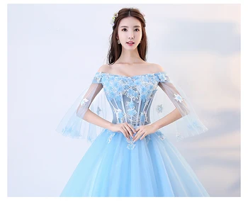 Dangus Mėlynas Quinceanera Suknelę V Kaklo Reljefiniai Tiulio Nėrinių Vestido De 15 Anos Saldus 16 Suknelės Vestidos De Debiutantas