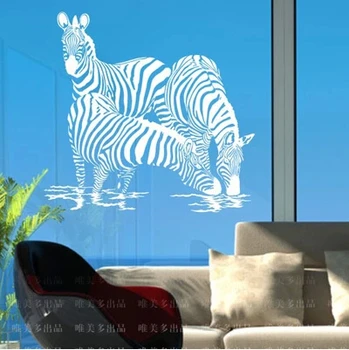 Didžiulis Zebra Vinilo Sienos Lipdukas Lipdukas Jam Prilygintą Išsilavinimą Meno Namų Freskos Už Kambarį Dekoro