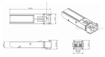DN RTXM191-404 1,25 G-1310nm-10km-SM-ESFP pluošto optinis siųstuvas-imtuvas