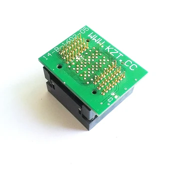 Flash Programuotojas Adapteris LGA52 Į DIP48 IC Bandymų kištukinis Lizdas Su Valdybos Įrašyti į Lizdą Atviro Viršaus Konstrukcija LGA52 Programavimo Lizdas