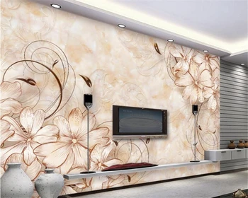 Foto tapetai Europos aukštos kokybės modelis kambarį marmuro, TV foną, sienų dažymas tapetų tėtis peint beibehang