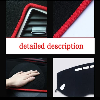 FUWAYDA Automobilio prietaisų skydelio apima kilimėlis BYD S6 Didelės konfigūracijos visus metus Kairę ranką ratai dashmat trinkelėmis brūkšnys apima auto