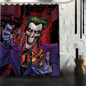 Geriausia Gražus Paprotys Joker Dušo Užuolaidos Vonios Užuolaidų Vandeniui Audinio Vonios kambarys didesnio DYDŽIO WJY&2