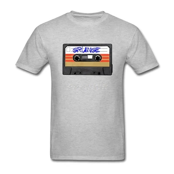 Grunge Muzikos Marškinėliai Užsakymą trumpomis Rankovėmis T-shirt Vyrai 2017 Karšto Grupės XXXL Medvilnės Crewneck Mens T Shirts