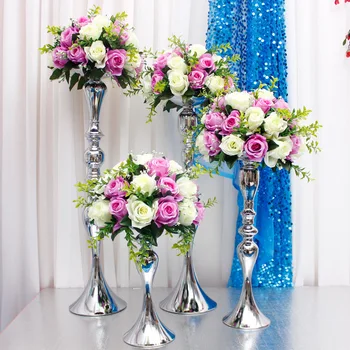 Gėlių kamuolys turėtojas ekranas vestuvių stalo centerpieces apdailos Žvakių Laikikliai Stovi Gėlių Vazos, Šviestuvai Šviestuvai 20pcs