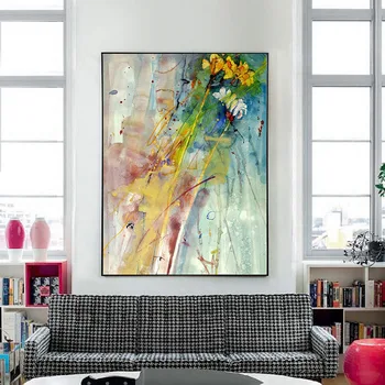 HAOCHU Šiuolaikinės minimalistinės tapybos Šiaurės abstrakčiai sofa fono sienos restoranas freskomis gyvenimo kambario, miegamasis frameless tapyba