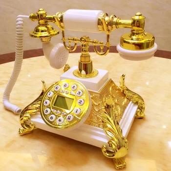 High-end Europos telefonas, namų telefonas Retro Vintage Senoviniai Telefono skambėjimo tonai namuose Rinkimo numerį