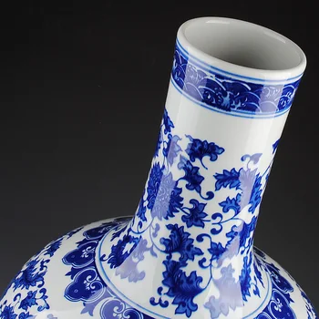 Jingdezhen keramikos, porceliano vaza vaza dangaus iškrovimo didelių modernių Namų Dekoravimo rankdarbiai