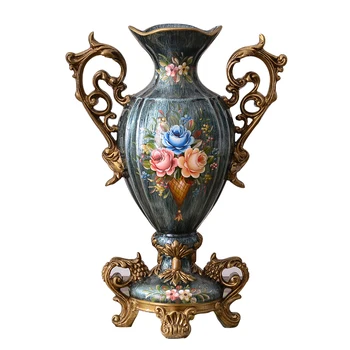 Kambarį dekoruoti vaza stiliaus prancūzų prabangos American retro šalies dekoratyvinis džiovintų gėlių yra housewarming dovana
