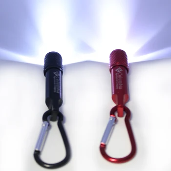 Kolumbijos lanterna Patogus Galingas LED Žibintuvėlis Mini Kišenėje Mygtuką baterijos Žibinto lempa Keychain laipiojimo žibintuvėlis led linternas