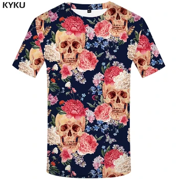 KYKU Prekės Skeletas marškinėliai kaulų T-shirts 3d t-shirt mens drabužius juokingas anime t marškinėliai atsitiktinis marškinėliai vyrams 4xl fitneso marškinėliai Tee