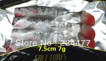 Kūno dviejų Spalvų Minkšta Suvilioti Žvejybos masalas Kirmėlės Klaidingą Masalas, Žūklės reikmenys Gėlo vandens masalas 7-11cm 4-8 g per gabaliukais, Sumaišyti pardavimo