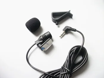 Linhuipad Mini Laidines Išorės Automobilis Mikrofonas Automobilių DVD Grotuvas, 3m Laidas su 3,5 mm Mono Audio jungtis apykaklės Mikrofonas 1pcs/daug