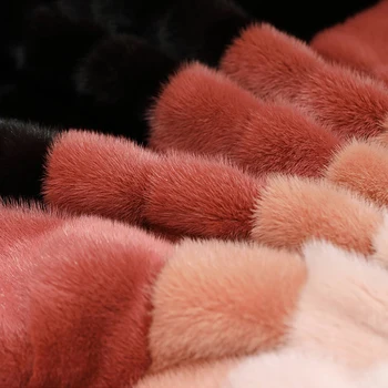 LVCHI 2017 Stilingas OLIS Moterų Vidutinio audinės kailis Visiškai Pliaupti natūralios odos paltai Gradiento spalvos moteriška viršutiniai drabužiai slim šilta striukė