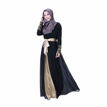 Mados Šifono musulmonų abaja 2018 tradicinės turkų drabužių arabų suknelės moterims abaja drabužių B5025