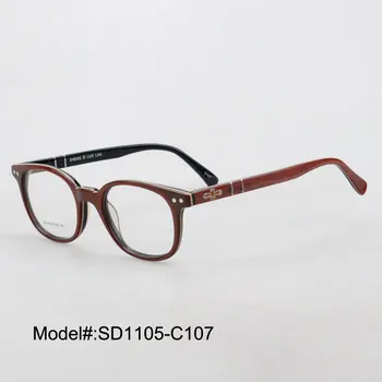 Magija Jing SD1105 unisex pilna ratlankio acetatas recepto akiniai RX optinių rėmelių trumparegystė akiniai akiniai