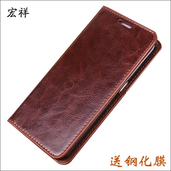 Meizu M3 Note Phone Case , Excellent cowhide Genuine leather flip cover case for meizu m3 note case original cover