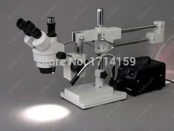 Mikroskopo Apšvietimas-AmScope Supplies150W Dual Žąsų Kaklo Optinio Pluošto Apšvietimas (Juoda)