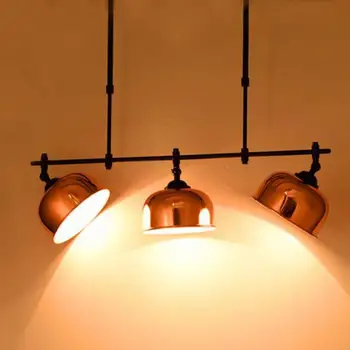 Milan Kitchen Iron Lamps Fine done Dining Room E27*3 led Luminaire indoor Lighting 3 pcs Rotary led pendant lamp Salon Fixture