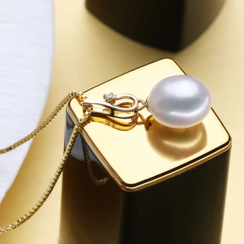 MINTHA 18K Aukso Širdies Pakabukas perlų Papuošalai,perlų karoliai pakabukas moterys,čekų markės Siųsti 925 sterlingas sidabro grandinės