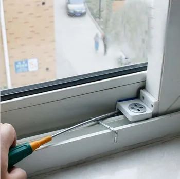 Montuojamas nemokamai lango sklendę, vaikų saugos langą blakstienų užraktas stumdomas langas, anti-praslydimo ribos užraktas kritimo prevencijos KF411