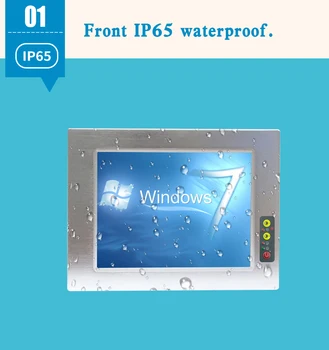 Naujas Originalus 10.4 colių pramonės touch panel PC su Intel J1900 CPU vandeniui