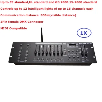 Naujausias 192-W DMX Valdytojas Scenos Apšvietimas DJ Įranga DMX Pulto LED Par Juda Galvos Prožektoriai, DJ Controller