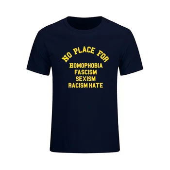 Ne Vieta Homofobija, Rasizmu, Seksizmu Neapykantos Marškinėliai Vyrams, Prekės Ženklo Drabužių Hip-Hop Kostiumai Spausdinti Viršūnes Camisetas Atsitiktinis Marškinėliai