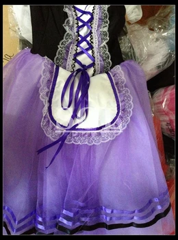 Nemokamas Pristatymas Violetinės Spalvos Ilgas Giselle Suknelė Baleto efektyvumą Ir Konkurenciją Romantiškas Tutu Šokių Etape Dėvėti AT1073