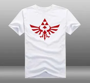 New Legend of Zelda T-shirt Cosplay, Anime, Filmų Trikampis Galios T-shirt Vasaros Medvilnės trumpomis Rankovėmis Tees