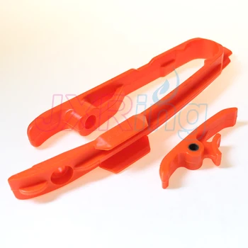 ORANGE colour Chain Slider Swingarm Guide Set For SX SXF 125 150 200 250 350 450 525