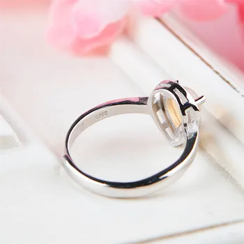 Originali Natūralus Akmuo Opalas Granulių 925 Sterlingas Sidabro Moterų Romantiškas Vestuvių Žiedas 6*8mm