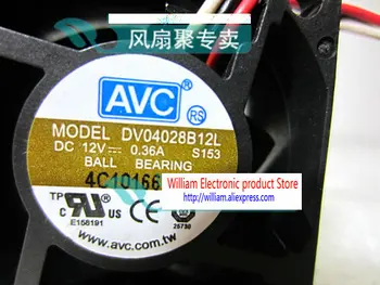 Originalus Taivanas AVC DV04028B12L 4cm 4028 12V 0.36 aušinimo ventiliatorius